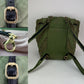 CHANEL Backpack Canvas Chevron Cuba Patchwork Khaki Green Backpack Preowned