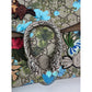 Gucci GG Supreme Blooms Print Embroidered Medium Dionysus Shoulder Bag Blue Taupe