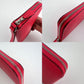 Hermes Epsom Lucky Wrist Azap Leather Pink Red Wallet