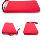 Hermes Epsom Lucky Wrist Azap Leather Pink Red Wallet