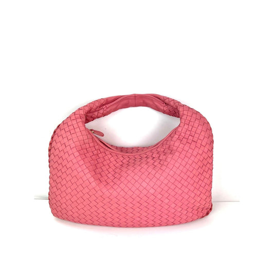 Bottega Veneta Nappa Intrecciato Medium Veneta Hobo Rose Pink Bag