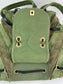 CHANEL Backpack Canvas Chevron Cuba Patchwork Khaki Green Backpack Preowned
