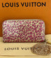 Louis Vuitton Wallet Zippy Stephan Sprouse Vernis Leopard W/Added Chain Crossbody Pre owned