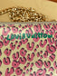 Louis Vuitton Wallet Zippy Stephan Sprouse Vernis Leopard W/Added Chain Crossbody Pre owned