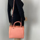 Fendi Vitello Elite Flamingo Petite 2Jours Pink Tote Shoulder Crossbody Bag