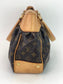 Louis Vuitton BOETIE PM Monogram Brown Canvas Hobo Tote Bag Pre owned