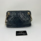 CHANEL Bag Quilted Lambskin Leather Chain Vintage Black Mini Shoulder Bag Preowned