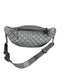 Chanel Metallic Dark Silver Calfskin Quilted Banane Fanny Pack Waist Bag