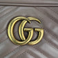 Gucci GG Marmont Small Chain Beige Matelasse Leather Crossbody Bag