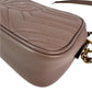 Gucci GG Marmont Small Chain Beige Matelasse Leather Crossbody Bag