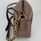 Gucci GG Marmont Small Chain Beige Matelasse Leather Crossbody Bag