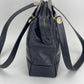 CHANEL Vintage Black Caviar Leather CC Zip Tote Shoulder Bag w/added insert  Pre owned