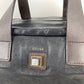 Celine Black Leather Handle Bag Vintage Briefcase messenger Bag