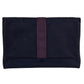 Hermes Messenger Cityslide Pouch Evercolor Leather Indigo Blue Clutch Preowned