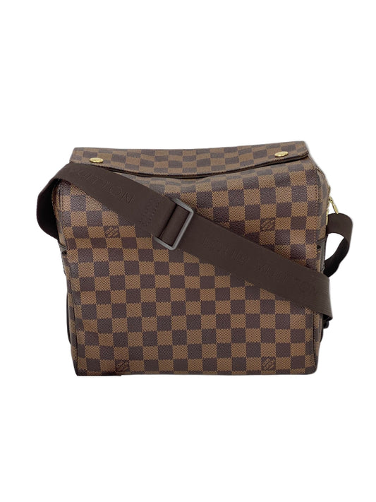 Louis Vuitton Damier Ebene Canvas Naviglio Shoulder Men's Messenger Bag