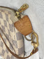 Louis Vuitton Pochette Accessories White  Damier Azur Bag