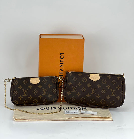 Louis Vuitton Multi Pochette Accessoires Monogram Canvas Brown Preowned