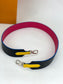 LOUIS VUITTON Epi Bandouliere Leather Shoulder Strap Black Pink Yellow