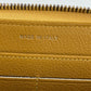 Chanel Quilted Yellow Patent Leather Brilliant Zip Around Wallet Clutch