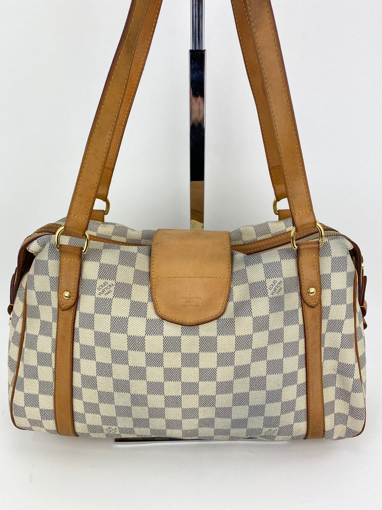 LOUIS VUITTON Stresa PM Shoulder Hand Bag Damier Azur Canvas N42220