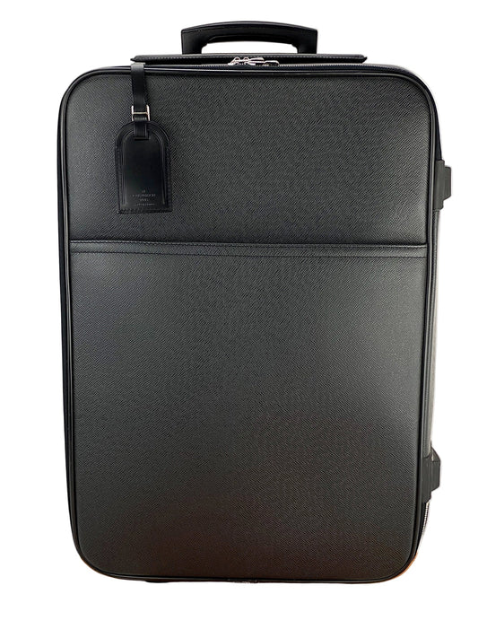 Louis Vuitton Pegase 60 Ardoise Taiga  Rolling suitcase carry on Luggage pre owned