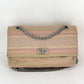 Chanel 2.55 Reissue 225 Single Flap Pink Multicolor Cotton Tweed Shoulder Bag