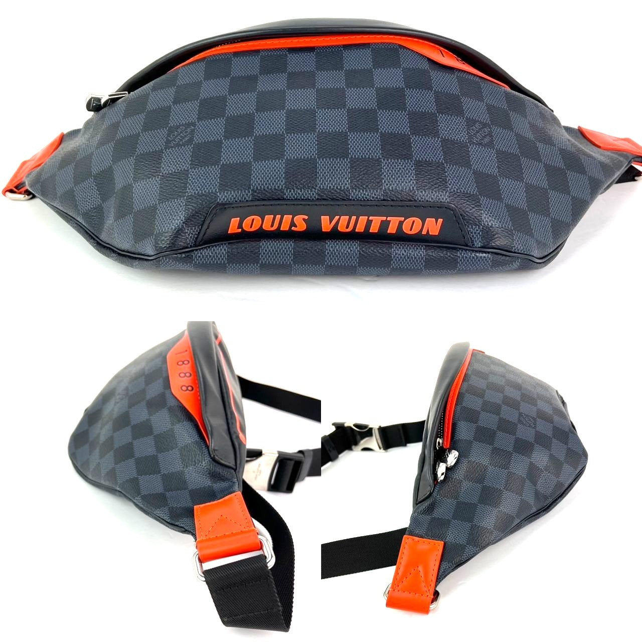Louis Vuitton Damier Colbart orange Race Discovery Bumbag Sling Bag