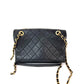 Chanel Calfskin Quilted Enchained Black Flap Shoulder Bag