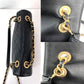 Chanel Calfskin Quilted Enchained Black Flap Shoulder Bag