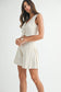 MABLE Button Down Vest Blazer and Shorts Set