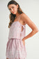 MABLE Embroidered Crop Cami and Balloon Mini Skirt Set