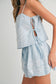 MABLE Embroidered Crop Cami and Balloon Mini Skirt Set