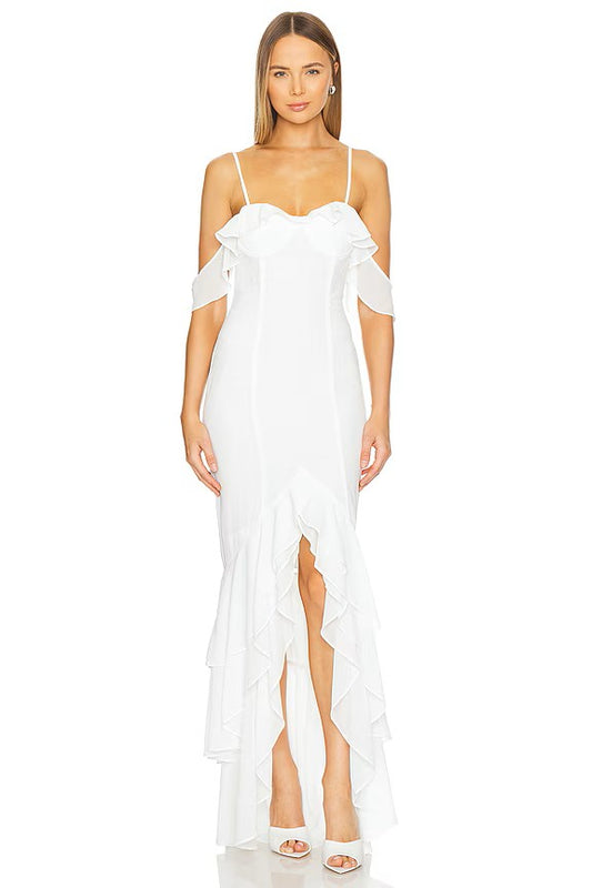 MORE TO COME Adriana Gown in White