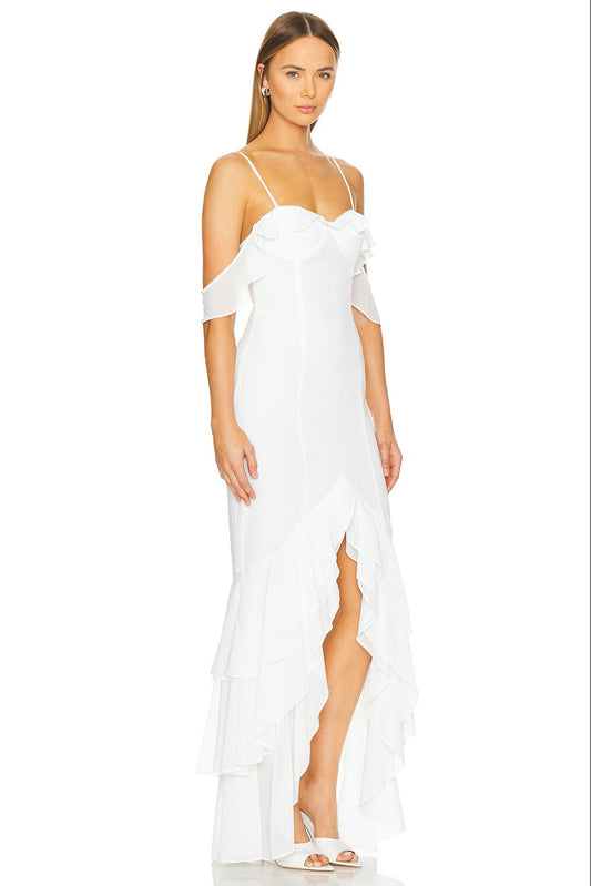 MORE TO COME Adriana Gown in White