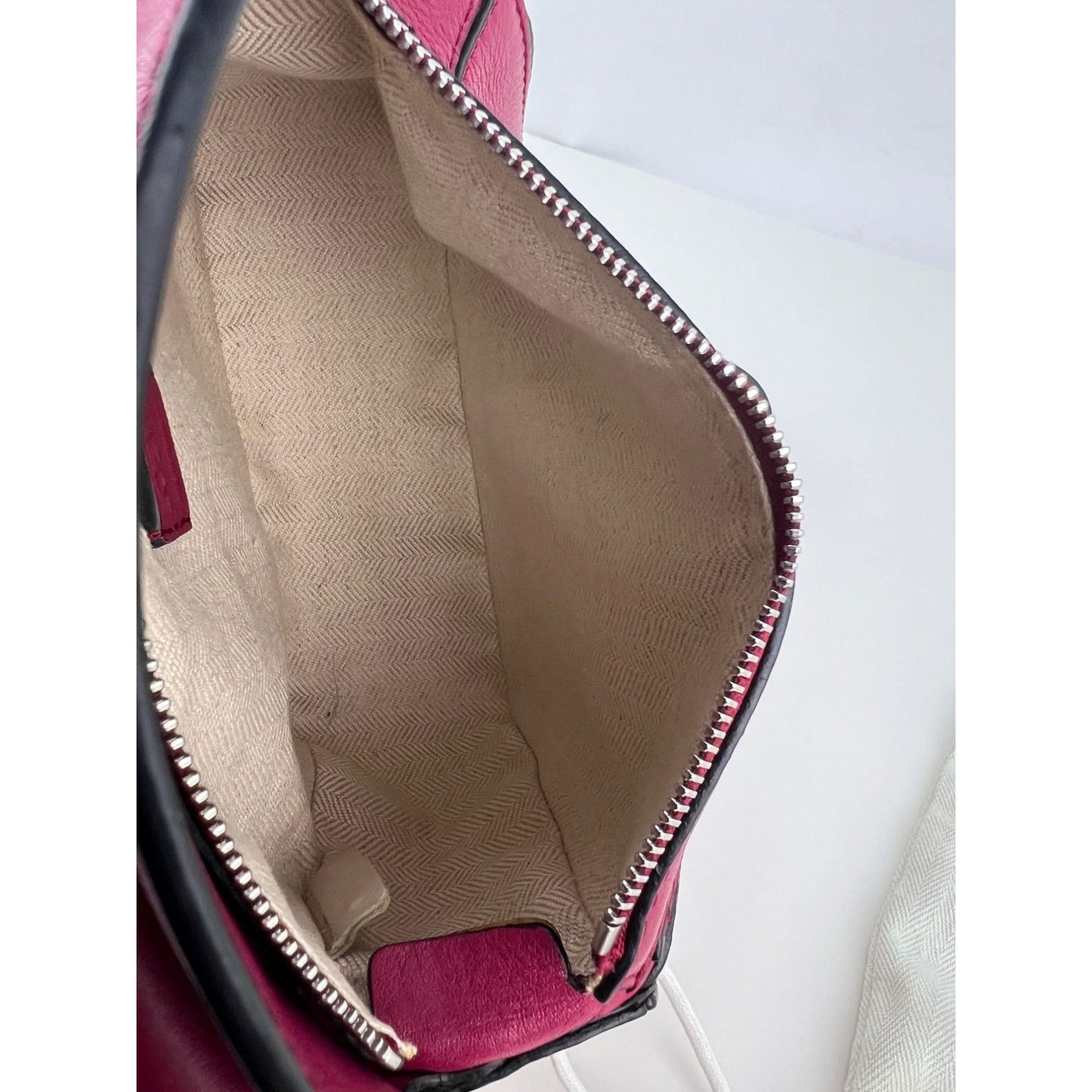 Loewe Calfskin Mini Crimson Puzzle Crossbody Hand Bag