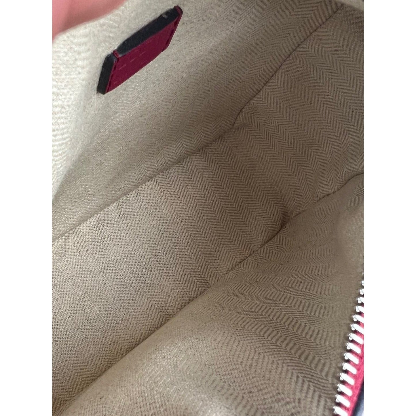 Loewe Calfskin Mini Crimson Puzzle Crossbody Hand Bag