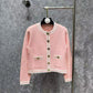 Knitted Cardigan Suspender Trousers Three Piece Set