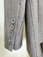 Embroidery Drilling Double Breasted Pant Two Piece Set