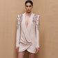 Graceful Fashionable Diamond Collar Dress