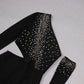 Summer Sexy Dress Oversleeves Pearl Decoration Socialite