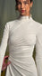 Autumn Winter Long-Sleeve White Sexy Maxi Dress – Elegant Women’s Evening Gown