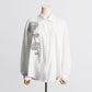Spring Elegant Stand Collar  Rhinestone Floral  Shirt