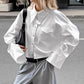 French Collared Loose Pure Cotton Shirt