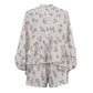 French Classic Skirt  Printed Shorts Suit