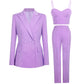 Celebrity Business Women Blazer Suit Set Three Piece Suit