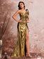 Fishing Line Shaping Elegant Evening Dress Gorgeous Pleated Cocktail Party Formal Party Gift
