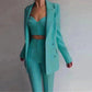 Celebrity Business Women Blazer Suit Set Three Piece Suit