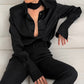 French Satin  Elegant  Blouse