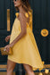 Rose Mini Dress – Sorbet Yellow