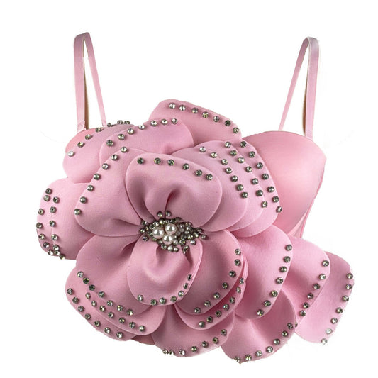 Large Floral  Corset Bra Sexy Wear Sexy Sweet